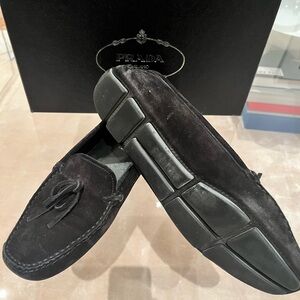 Prada Suede Bow Loafers Size 39